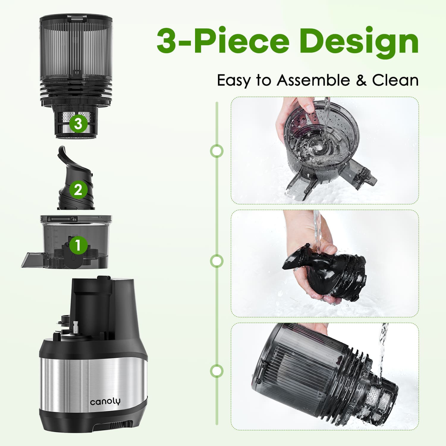 JE-24 Juicer easy to clean and assemble