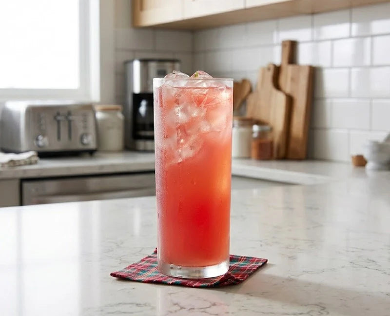 Homemade Cranberry Ginger Ale