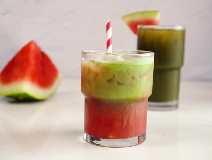 Fresh Watermelon Matcha 🍉