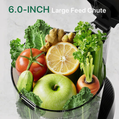 Canoly C16 large cold press juicer with extra large capacity feed chute