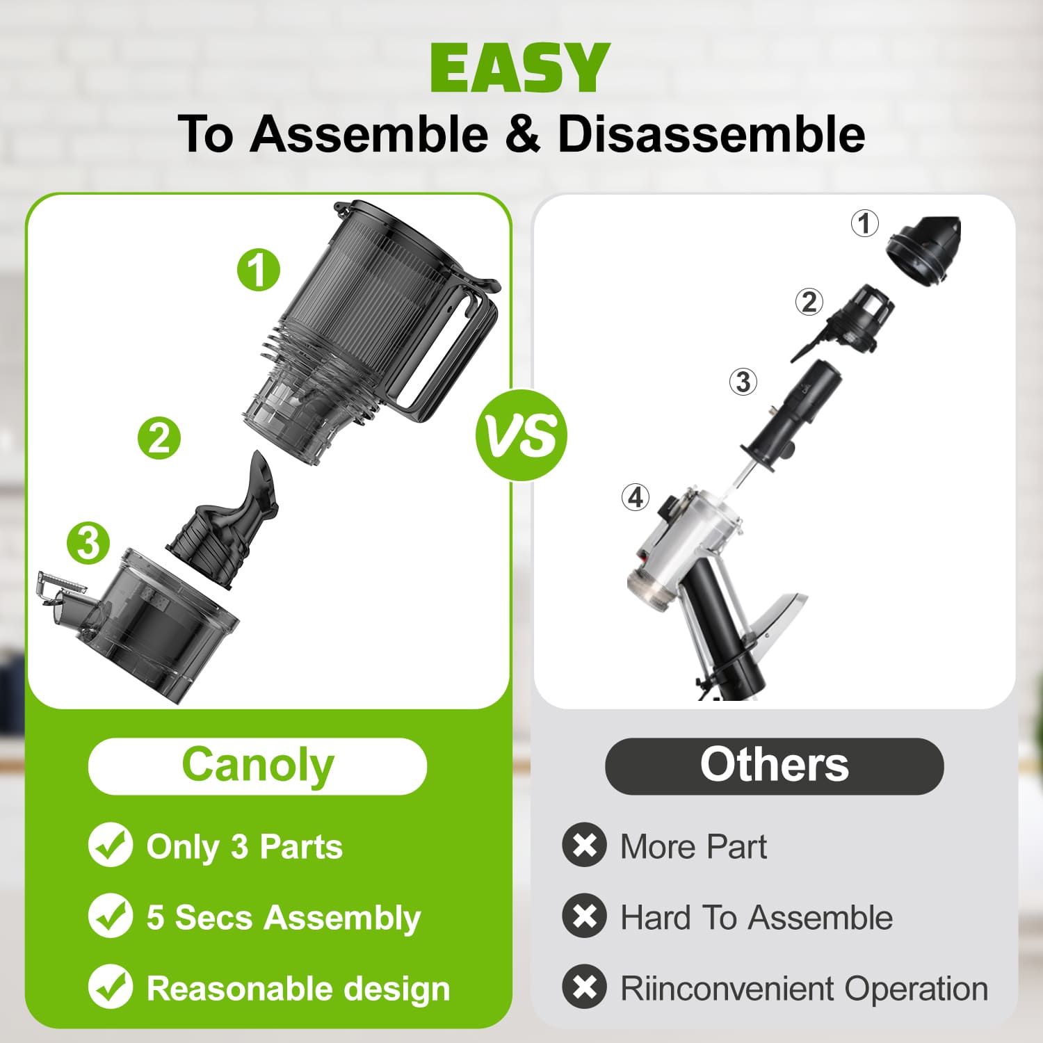 JE - 75 Cold Press Juicer Machines - Canoly - Juicer